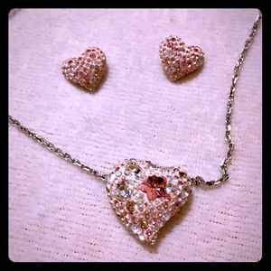 Swarovski Alana Necklace and Pierced Earring Set